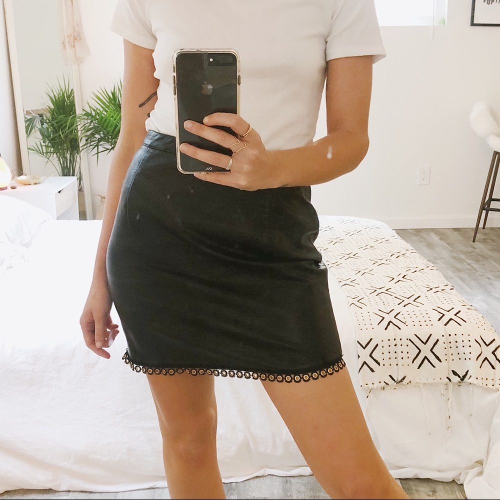 Minkpink leather mini
